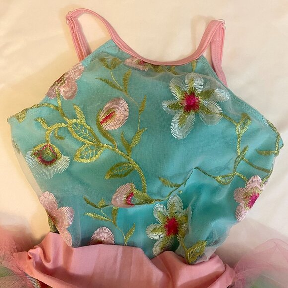 Embroidered Flower Tutu Dress - Picture 4 of 4